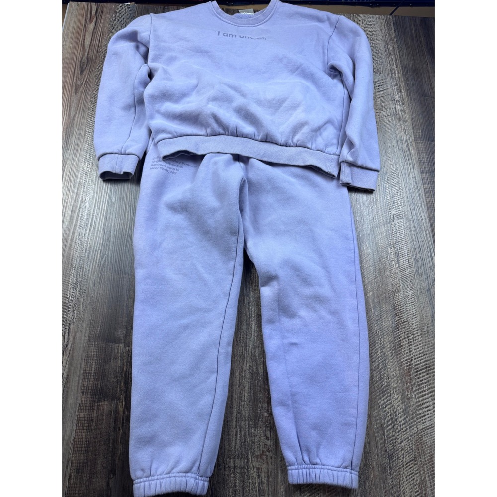 Barstool Sports Call Her Daddy I Am Unwell Sweatshirt Pants Set Purple S/M